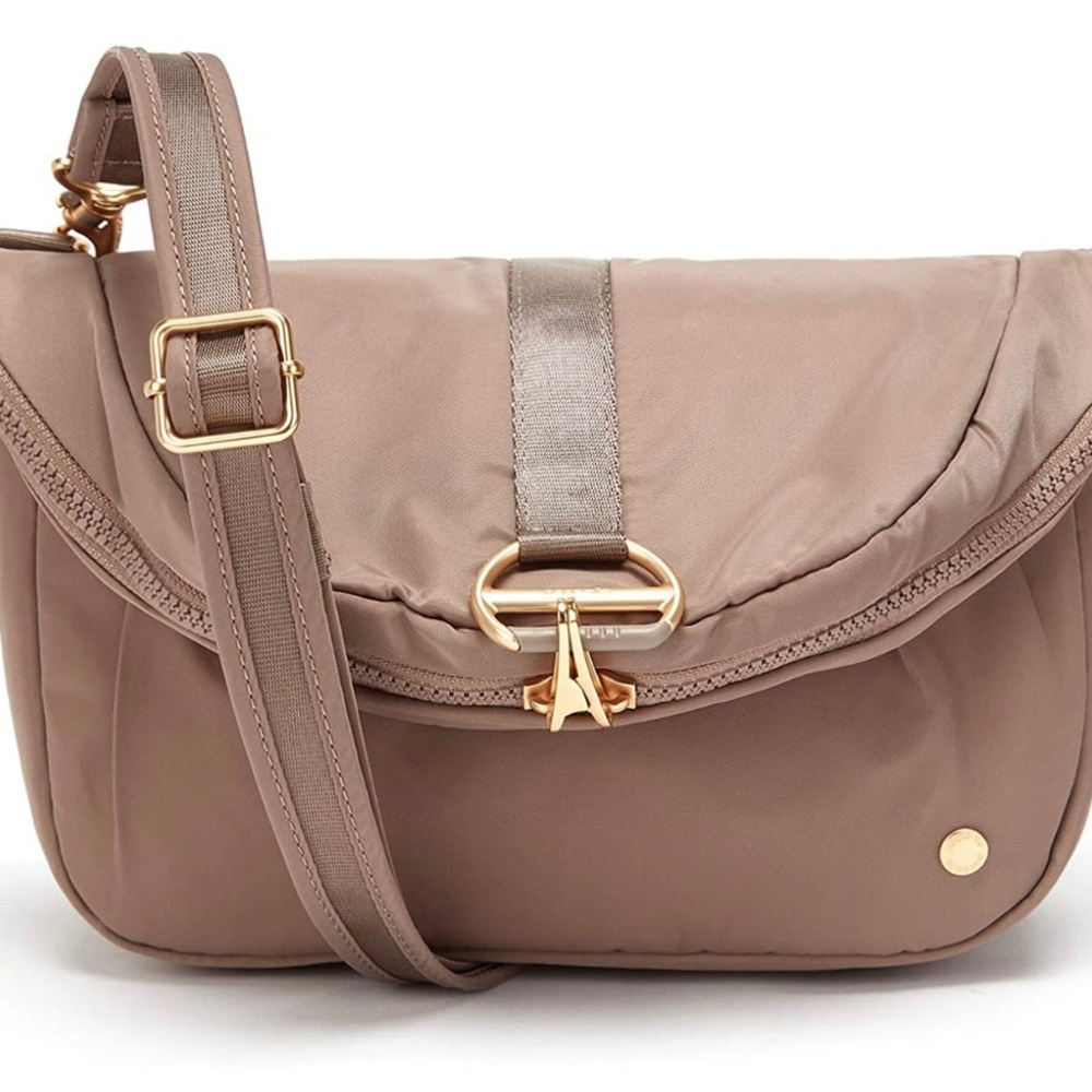 Pacsafe theft-resistant convertible purse/backpack. Retails for $84 on sale.
